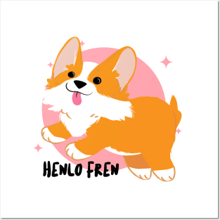 Wholesome Corgi Henlo Fren Posters and Art